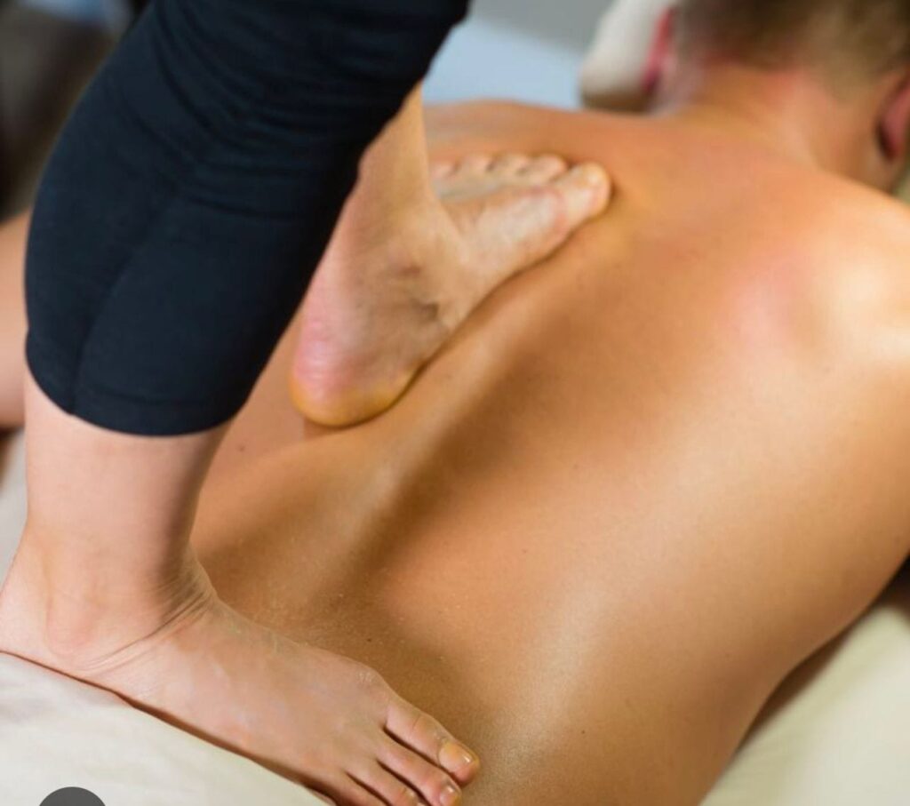 Step-on-the-back Massage
